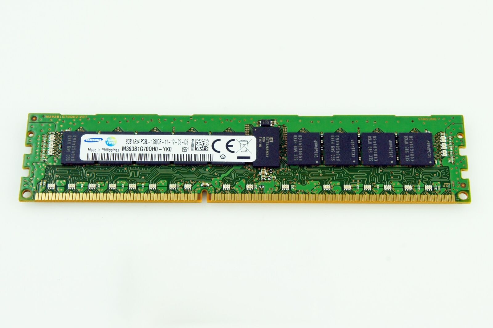 Memoria Samsung M393B1G70QH0-YK0 8GB 240-Pin DDR3 1600.