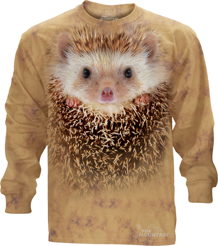 Big Face Hedgehog Long Sleeve Tee