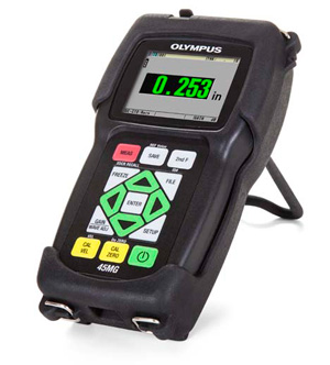 45MG Ultrasonic Thickness Gauge with D797 Dual Crystal Thickness Probe