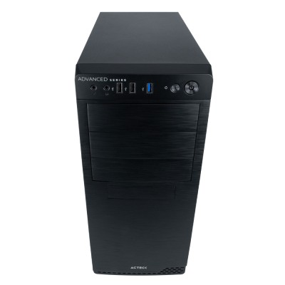 Gabinete ACTECK MILAN GM470 MID Tower ATX Micro ATX Y Mini ITX USB 3 Fuente 500W 1 Vent