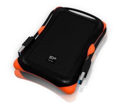 DISCO DURO EXTERNO 2.5" SILICON POWER 1TB USB (ARMOR A30) BLACK RESISTENTE A GOLPES