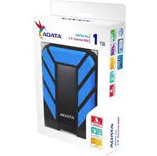 DISCO DURO EXTERNO ADATA HD710 PRO 2.5", 1TB, USB 3.0, NEGRO/AZUL, A PRUEBA DE AGUA Y GOLPES