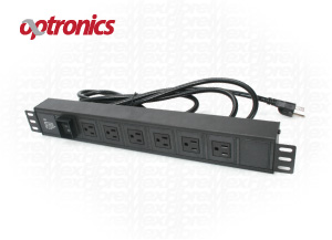 BARRA DE CONTACTOS DE 19" CON 6 CONTACTOS HORIZONTAL