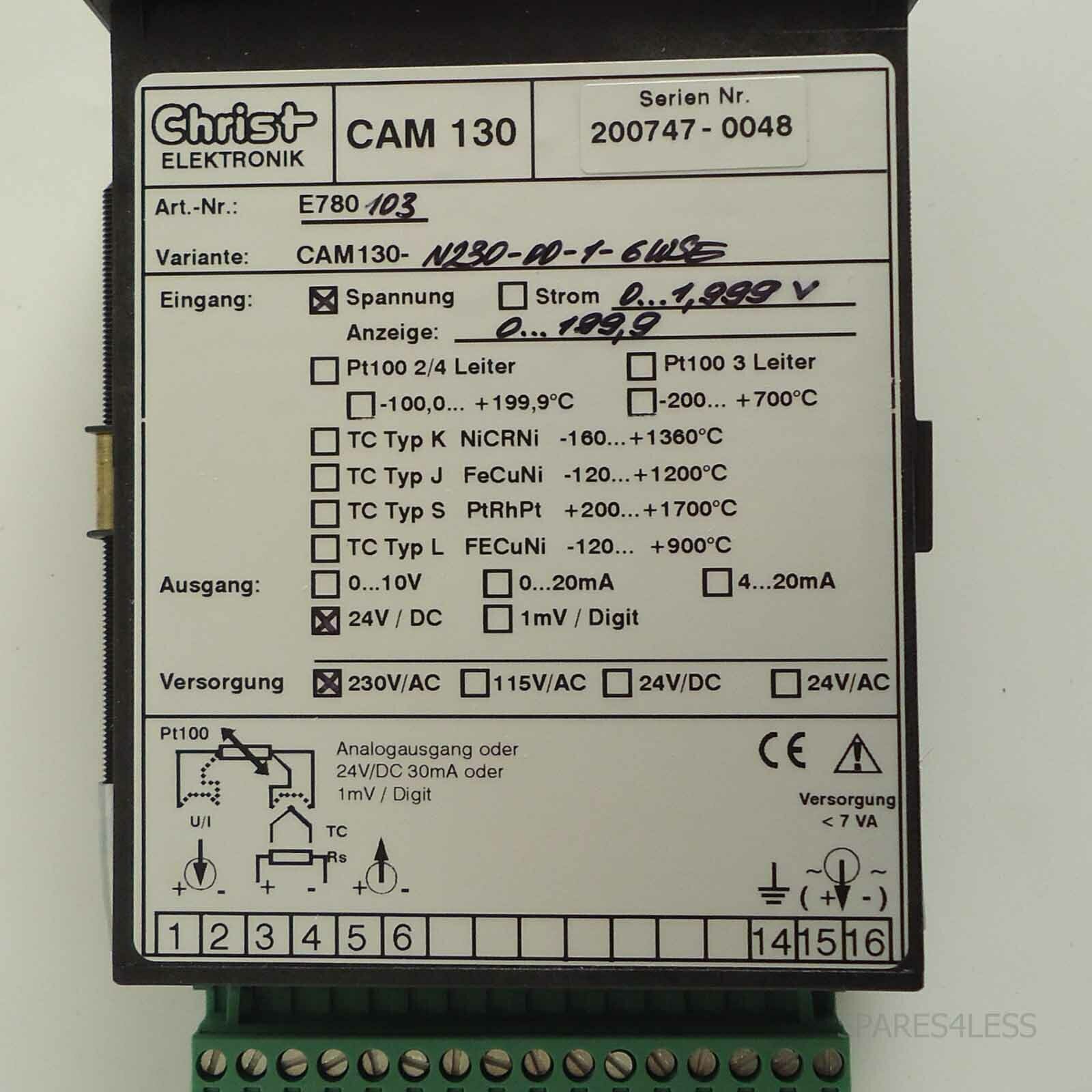 Christmas Electronic Meter CAM130 E780130 OVP