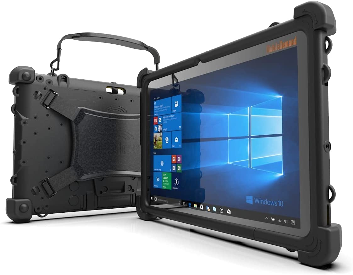 MobileDemand Flex 10B Rugged Touchscreen Tablet | Ultra Lightweight | 10.1-in Display | Windows 10 Pro | MIL-STD-810G |3000mAh Battery| Quad Core Celeron N4100 for Enterprise Mobile Field Work.