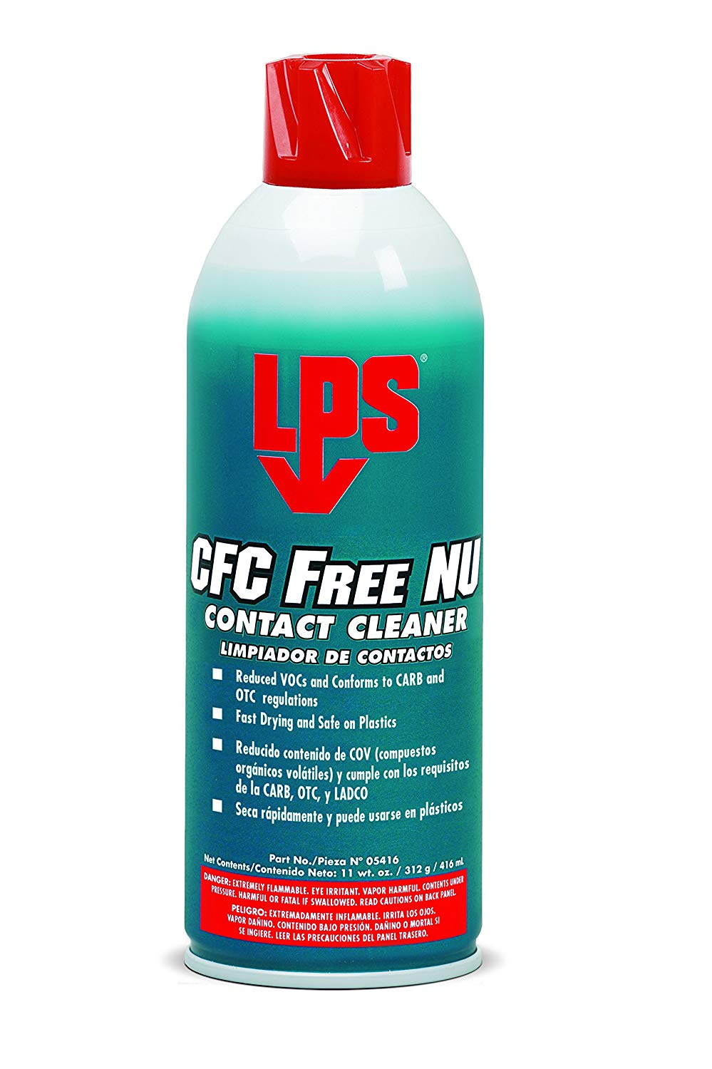 LPS CFC Free NU LIMPIADOR De Contacto En Aerosol De 11 Oz - Contenido: 12 Piezas.