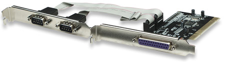 TARJETA PCI MANHATTAN SERIAL DB9 2 PUERTOS Y PARALELO DB25 1 PUERTO