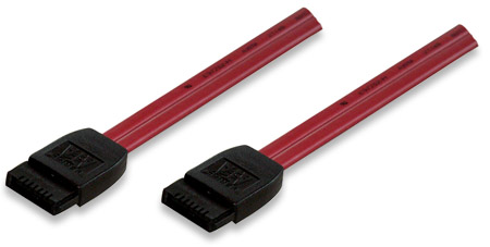 CABLE SATA MANHATTAN 50CM 7 PINES CONECTOR RECTO M-M