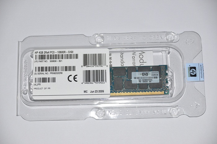 MEMORIA HP 8GB N/P 500662-B21  DDR3 SDRAM 240-PIN DIMM SERVER G6/G7 SERIES