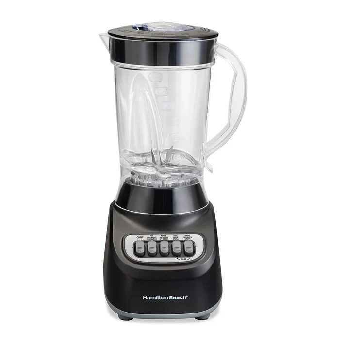 LICUADORA HAMILTON BEACH VASO DE PLÁSTICO 1.25 LITROS NEGRA 50180FG