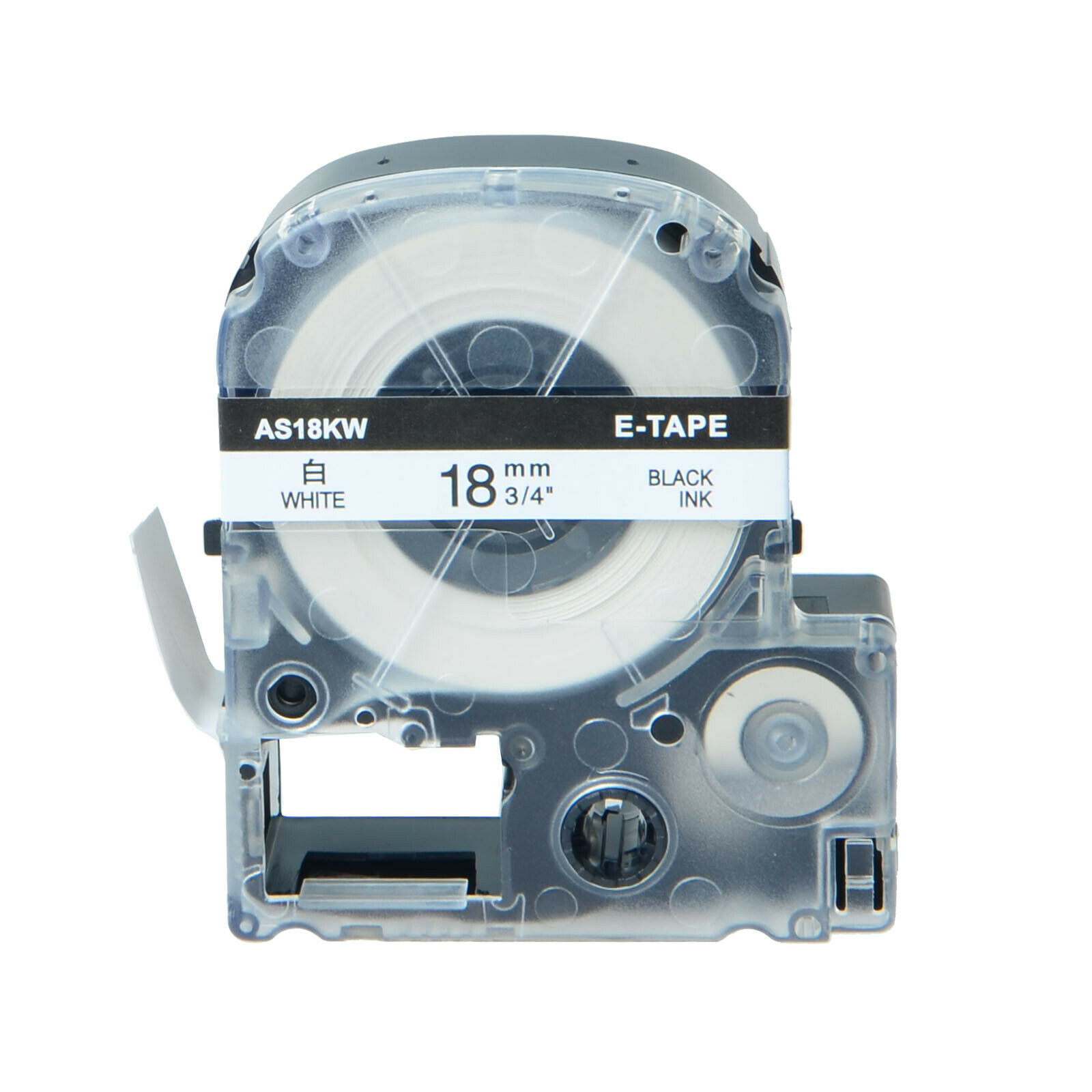 Compatible 218BW 218BWPX PX Tape for K-Sun Epson LabelShop Black on White.