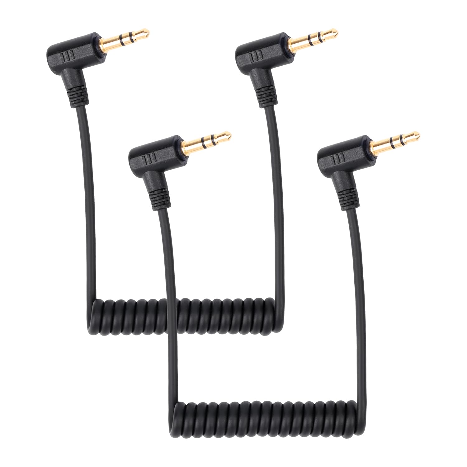 2PCS GOSKNOR CABLE MICRÓFONO 3,5 MM, CABLE MICRÓFONO PARA CÁMARAS CABLE MICRÓFONO COMPATIBLE CON DJI MIC 2 Y RODE MICROPHONE WIRELESS PRO CABLE CONEXIÓN TRS 3,5 MM DOBLE ESPIRAL MICRÓFONO DE AUDIO