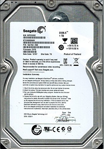 1TB SATA 3.5 PULGADAS SEAGATE ST31000526SV FIRMWARE Y ETIQUETA GARANTÍA DE 3 AÑOS