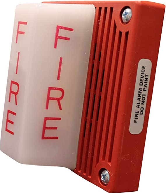 Wheelock MT4-115-WH-VFR MT Multitone Horn Strobe, carcasa roja, lente transparente, un dispositivo de alarma con (8) señales selectivas, nivel de sonido 99dBA, interior/exterior