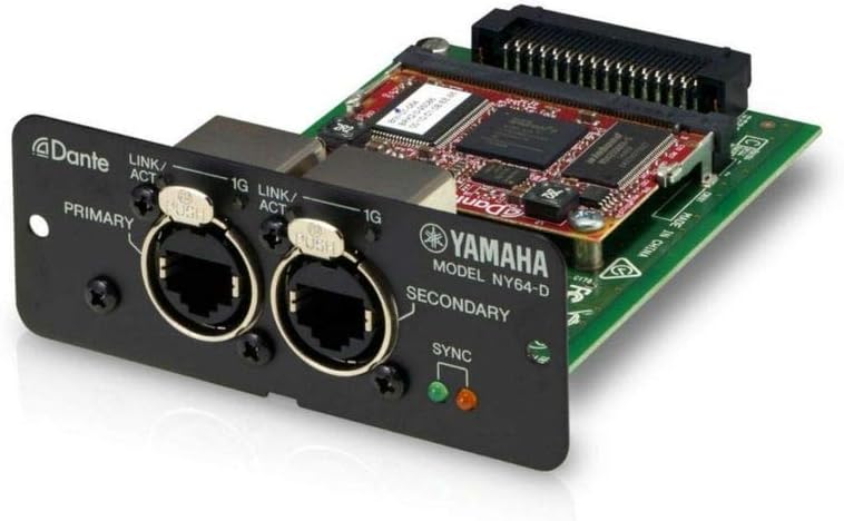 YAMAHA NY64-D TARJETA DE EXPANSION DANTE PARA CONSOLAS DE LA SERIE TF.