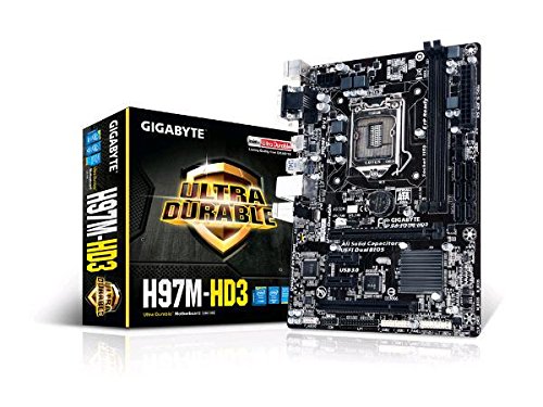 Gigabyte Mother Board Micro Atx Intel LGA 1150 DDR3, SATA (6GB/S) GA-H97 M-HD3