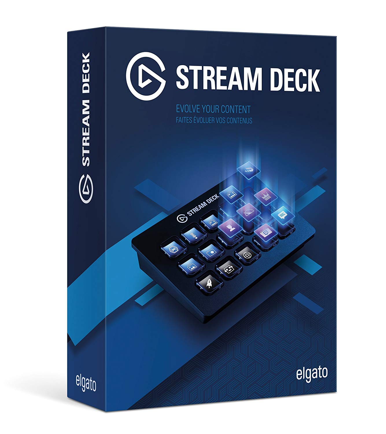 Elgato Stream Deck - Live Content Creation Controller with 15 customizable LCD keys, adjustable stand, for Windows 10 and macOS 10.11 or later