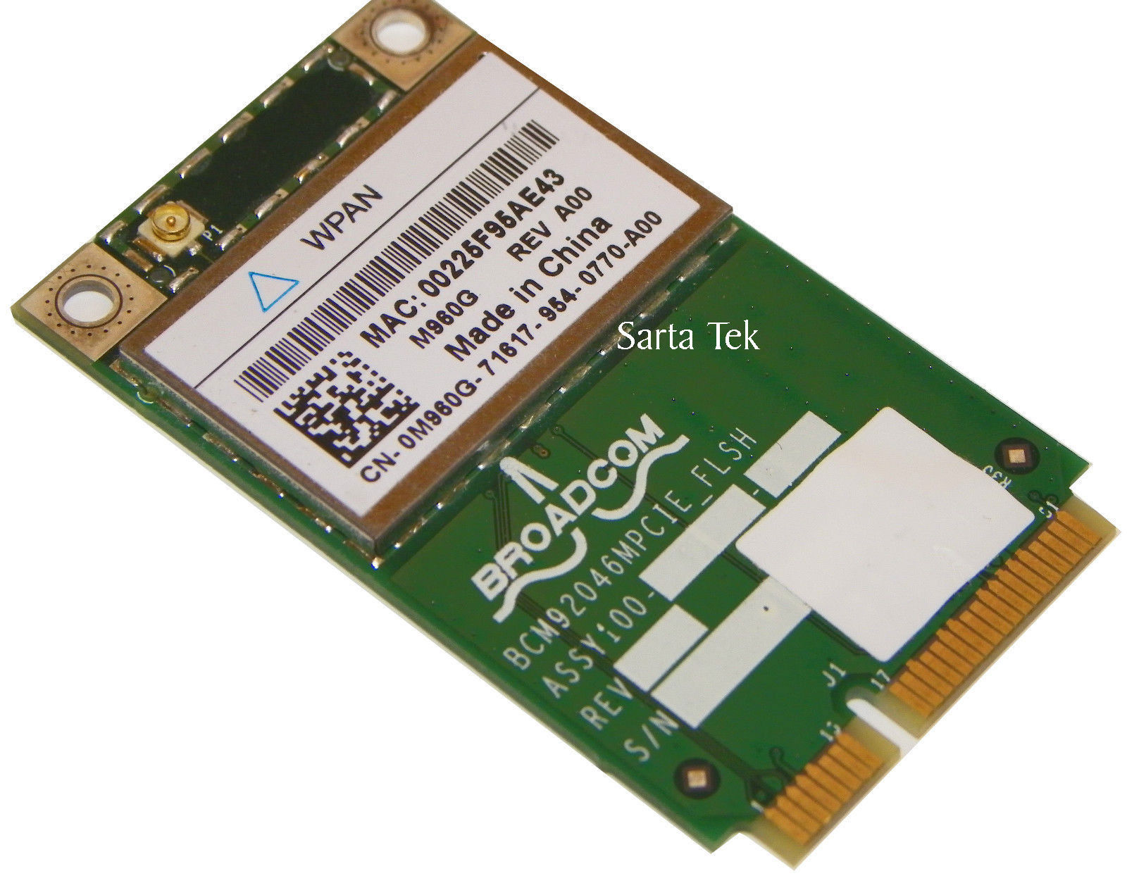 Dell Wireless 370 Bluetooth PCI-Express Mini Card 0M960G / M960G Original