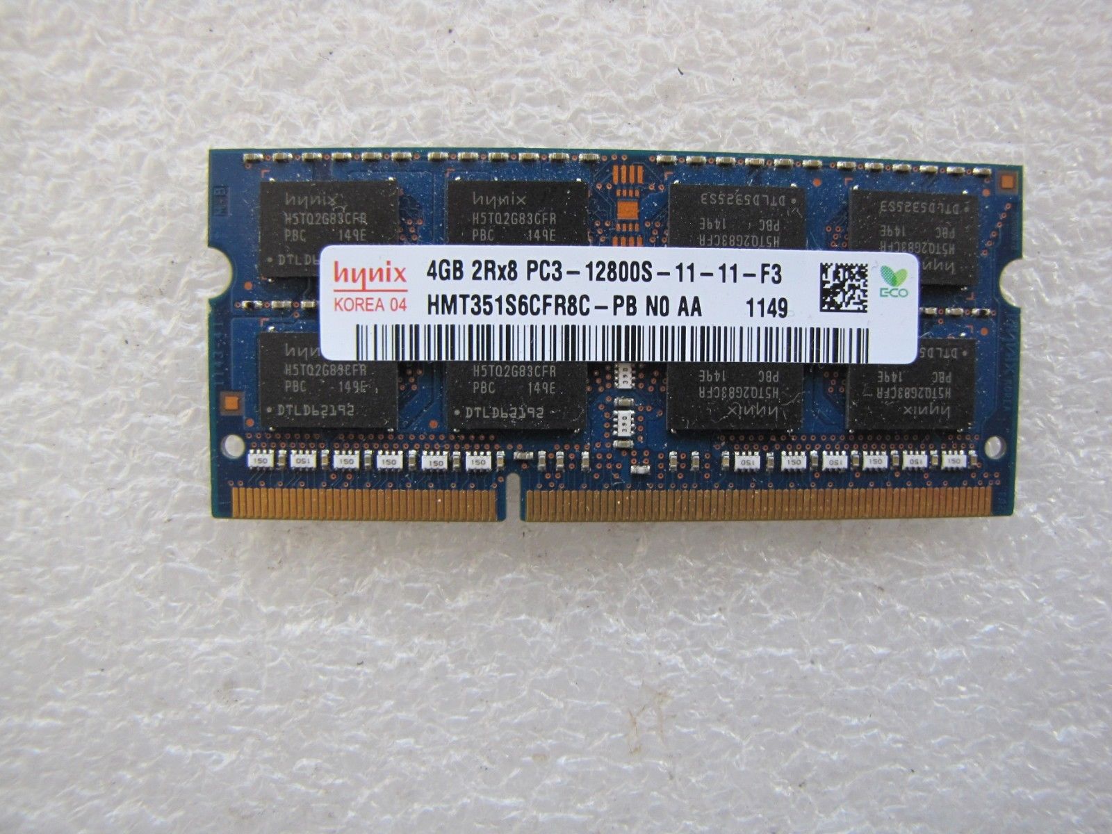 Hynix 4 Gb DDR3-PC12800 1600 MHz (2Rx8 PC3-12800S-11-11-F3)