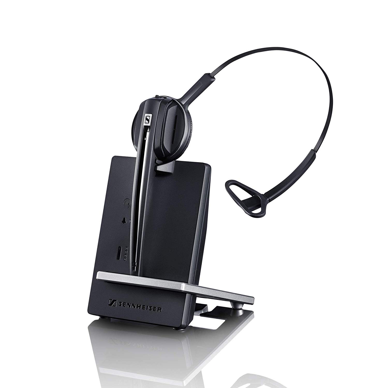 Sennheiser D 10 Phone (506410) Single-Sided Wireless DECT Headset for Direct Desk Phone Connection, with Noise Cancelling Microphone (Black)