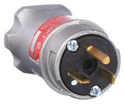 ENCHUFE DE ALUMINIO APPLETON ECP2023 PARA LUGARES PELIGROSOS 20 A 1 HP 125 V CA