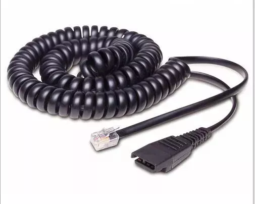 CABLE DE CONEXIÓN DIRECTA PARA AURICULARES JABRA 8800-01-37 QD, EN ESPIRAL, CON ENCHUFE MODULAR