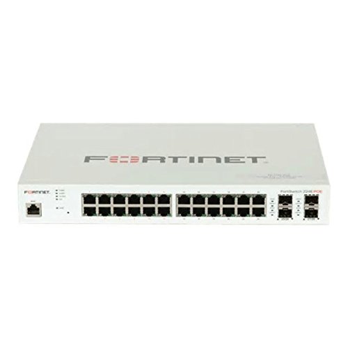 Fortinet FS-224E-POE FortiSwitch-224E-POE L2/L3 PoE Switch  24x GE RJ45 Ports Including 12x PoE Ports 4X GE SFP Slots FortiGate Switch Controller Compatible