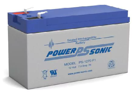 Power Sonic PS-1270-F1 Bateria de Respaldo UL de 12V 7AH