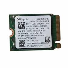 SK Hynix 512GB NVMe PCIe M2 2230 SSD BC711 30mm Half Size HFM512GD3GX013N