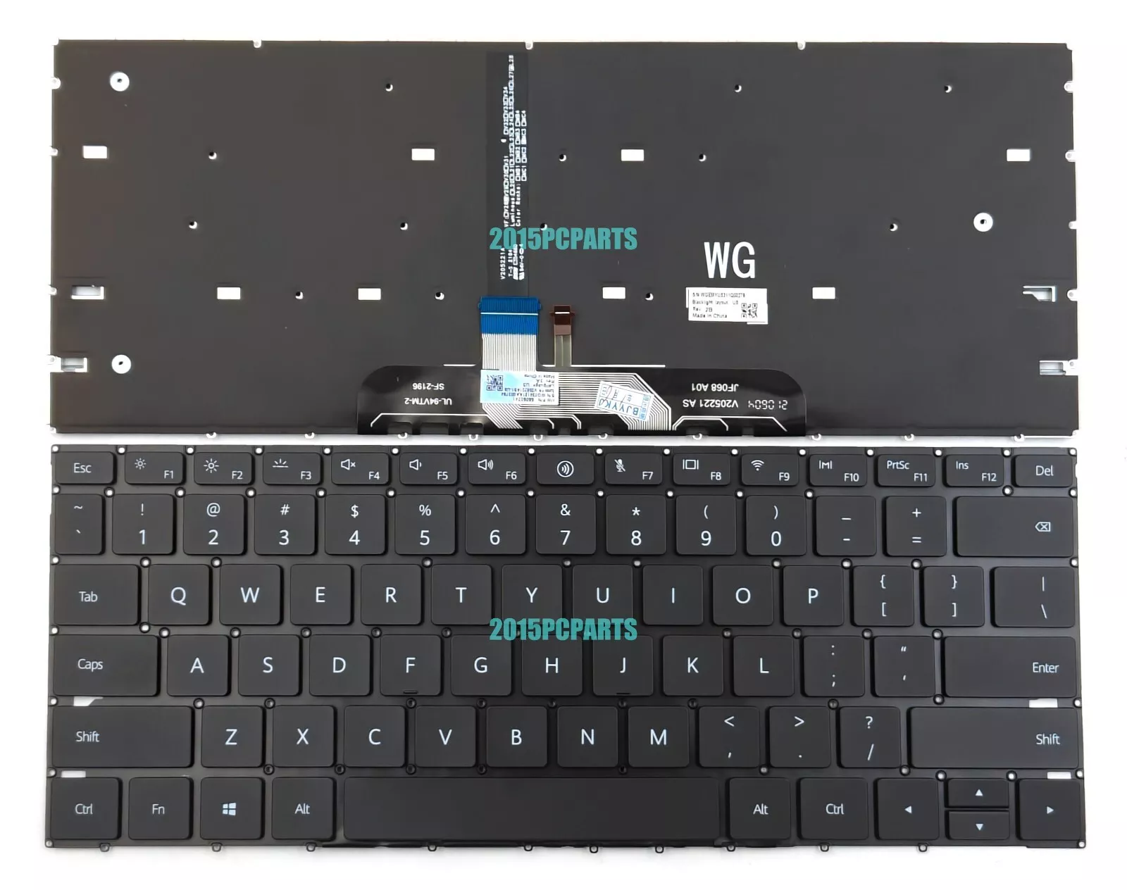 Teclado HuaWei MateBook 14s HKD-W56 HKD-W76 Backlt EE. UU. 55060241
