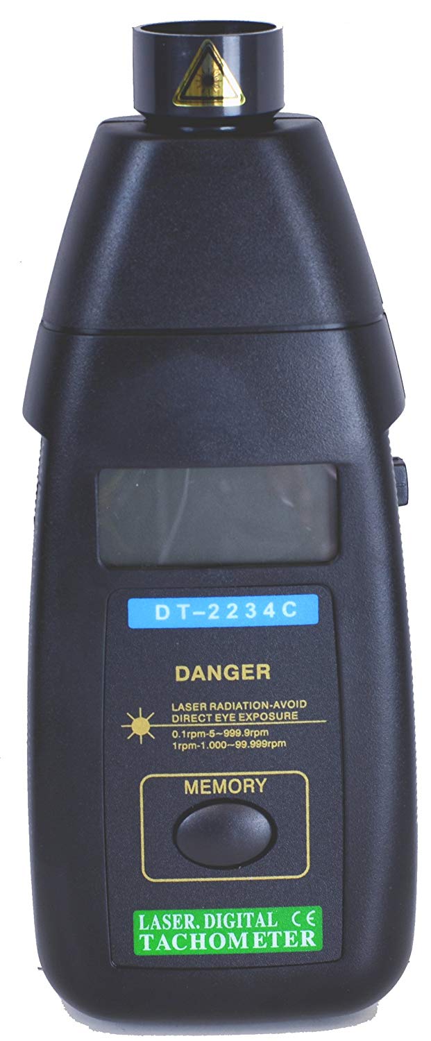 Tachometer, digital laser non-contact, DT2234C