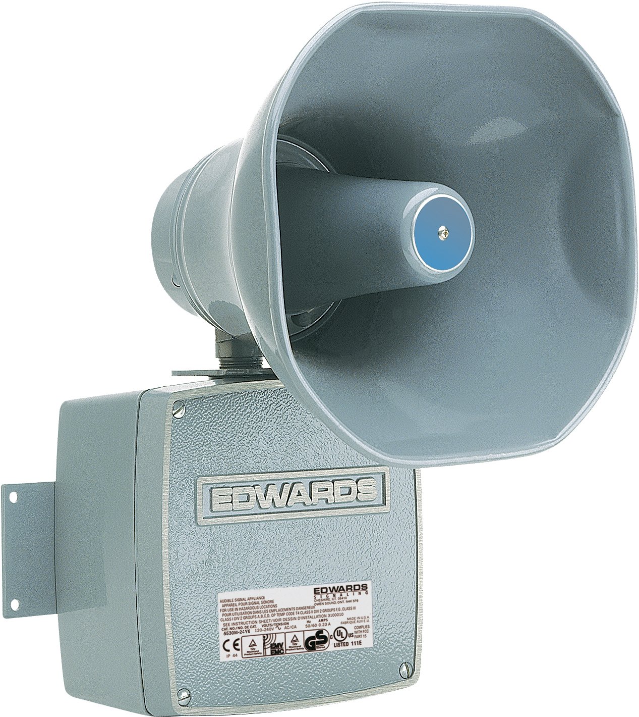 Edwards de señalización 5531 m-24 N5 electrónico Audible Multi-tone seleccionable señal 120/110  resistente cuatro da/salida 120 V AC, gris