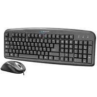 KIT DE TECLADO ESTANDAR Y MOUSE OPTICO AK-8100 USB ALAMBRICOS