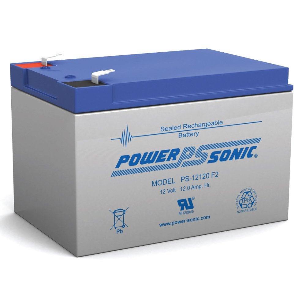 BATTERY REPLACEMENT for POWER-SONIC PS-12120F2 PS-12120 F2,12V 12AH EA.