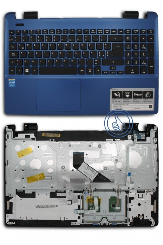 TECLADO CON PALMREST ACER E5-511 AZUL AP154000960
