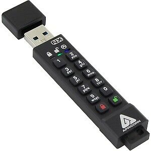 Apricon Aegis Secure Key 3NX 256-Bit AES XTS 8GB USB 3.0 Flash Drive