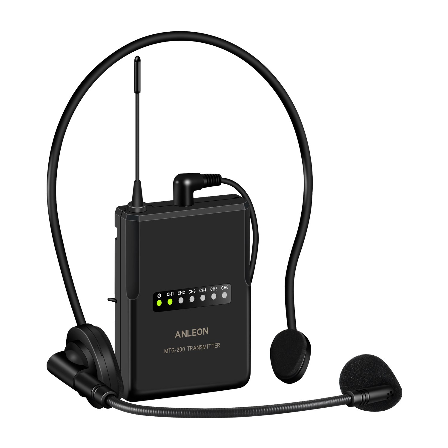ANLEON MTG-200 wireless tour guide language translation system Translation Headsets for Factory tours,Simultaneous translation,Employee training 915Mhz (1 transmitter 1receiver)