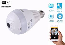 CAMARA OCULTA FOCO CELULAR BOMBILLA LED SEGURIDAD