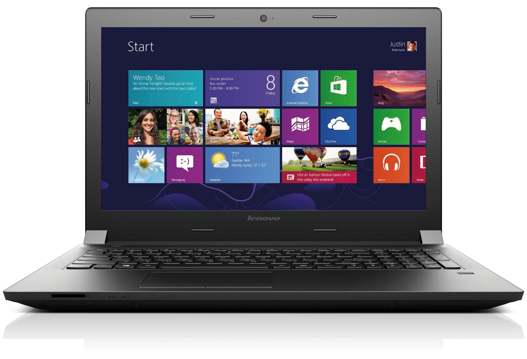 LENOVO NB B50-45 CPU: E1-6010 1.35 GHZ  WINDOWS 7 Pro 64BIT 4 GB RAM 320 GB HDD PANTALLA: 15.6 1366 x 768 ( HD ) GRAFICOS, HDMI : AMD RADEON R2 COLOR NEGRA TOPSELLER Teclado & OS en Ingles.