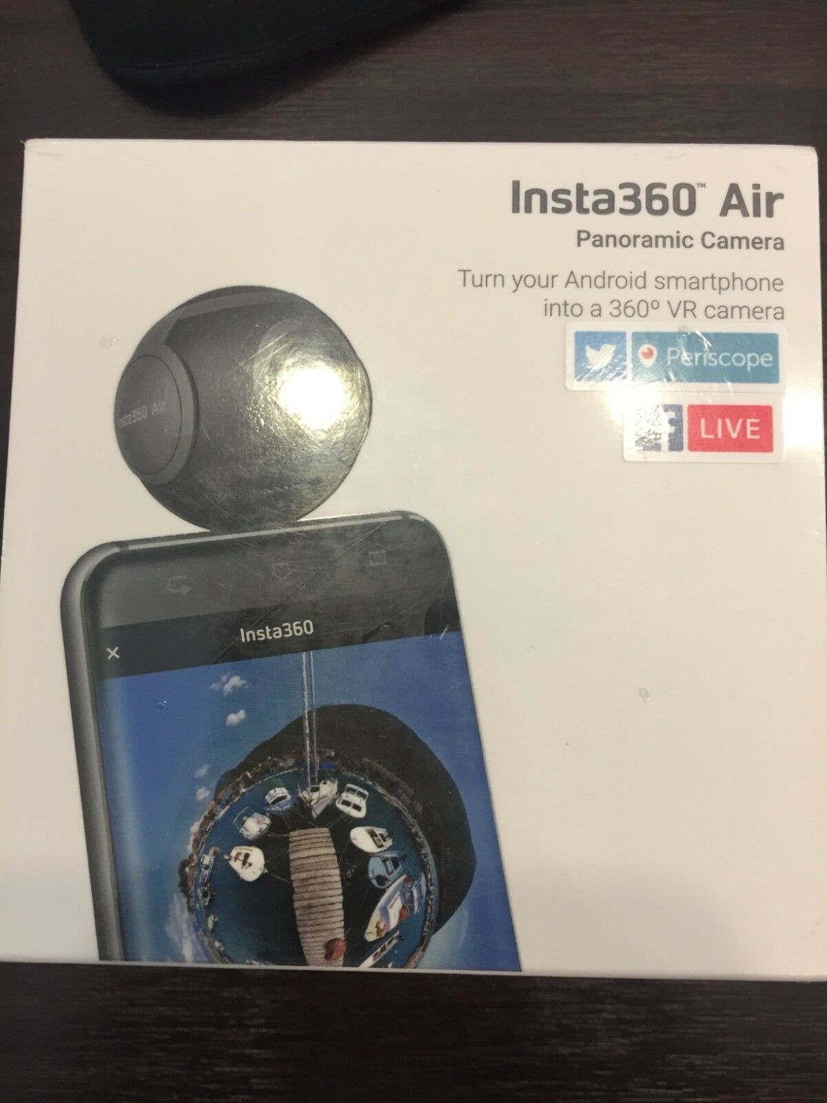 Insta360 Air Panoramic 360 VR Camera for Android - Black