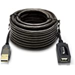 BlueRigger Cable de extensión/repetidor activo USB 2.0 tipo A macho a hembra – 32.8 ft 9.75 METROS