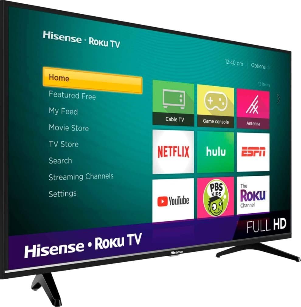 HISENSE PANTALLA SMART TV 40 PULGADAS IPS LED FULL HD WIFI ROKU TV HDMI 40H4030F3