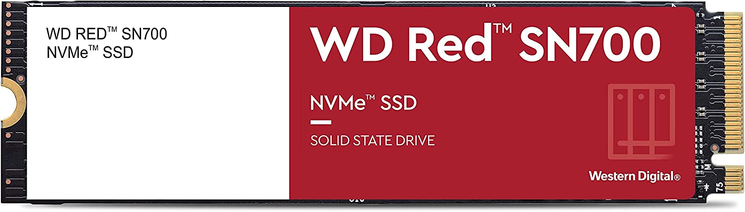 Western Digital SSD interna de estado sólido SSD SN700 NVMe de 2 TB WD para dispositivos NAS - Gen3 PCIe, M.2 2280, hasta 3,400 MB/s - WDS200T1R0C