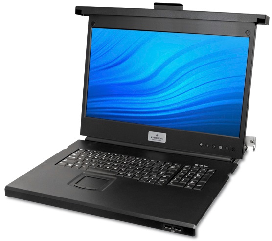 Avocent 18.5" USB LCD Console with integrated 8 port IP KVM Switch LRA185KMM8D-001