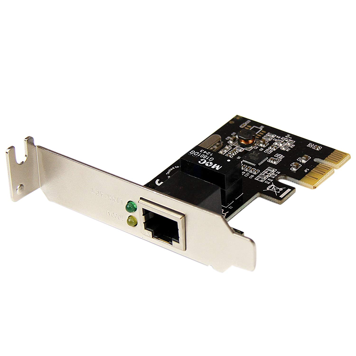 StarTech 1 Port PCIe Network Card - Low Profile – RJ45 Port – Realtek RTL8111H Chipset - Ethernet Network Card - NIC Server Adapter Network Card (ST1000SPEX2L)