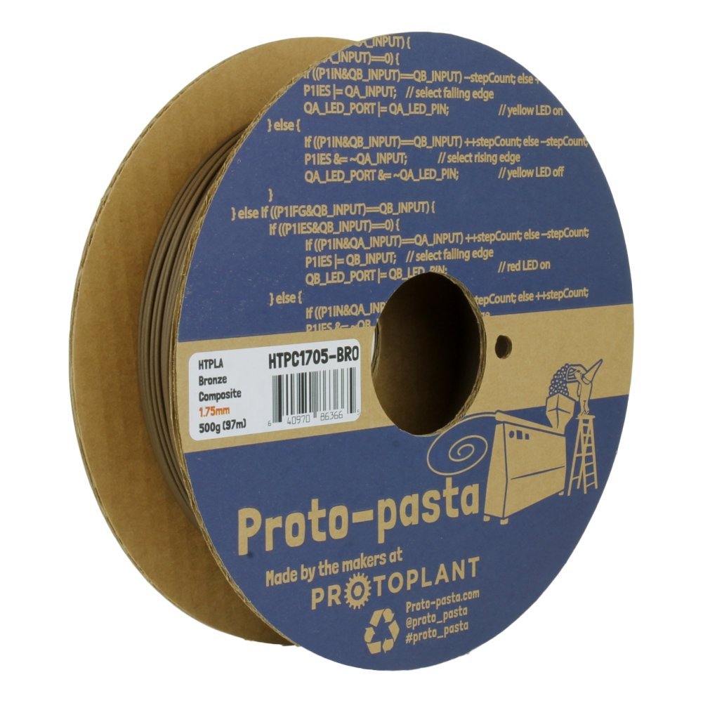 Proto-pasta Composite Bronze HTPLA, 1.75mm 500g