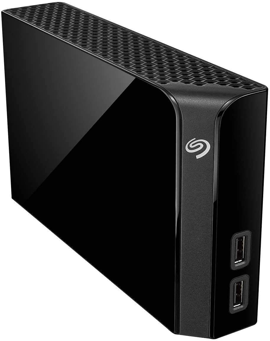 Seagate Backup Plus Hub 8TB Desktop Hard Drive with Rescue Data Recovery Services