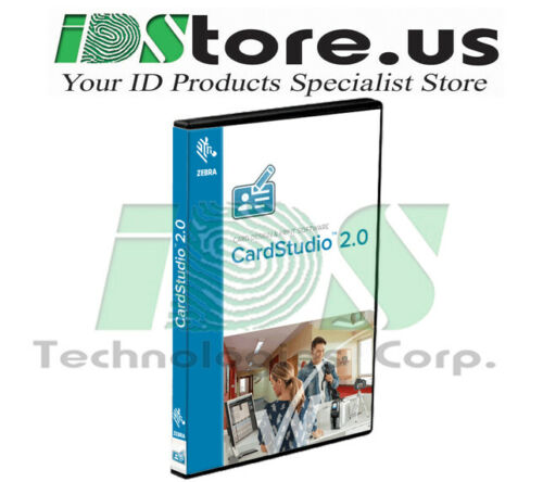 Software de diseño de tarjetas de identificación Zebra CardStudio 2.0 Standard Edition (CSR2S-SW00-E)