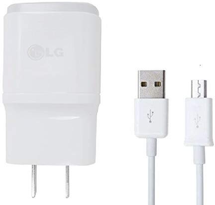 Compact 1.8A Wall Charger works with Samsung Galaxy A6 includes 3ft MicroUSB Charging and Data Cable (White/110-240v)