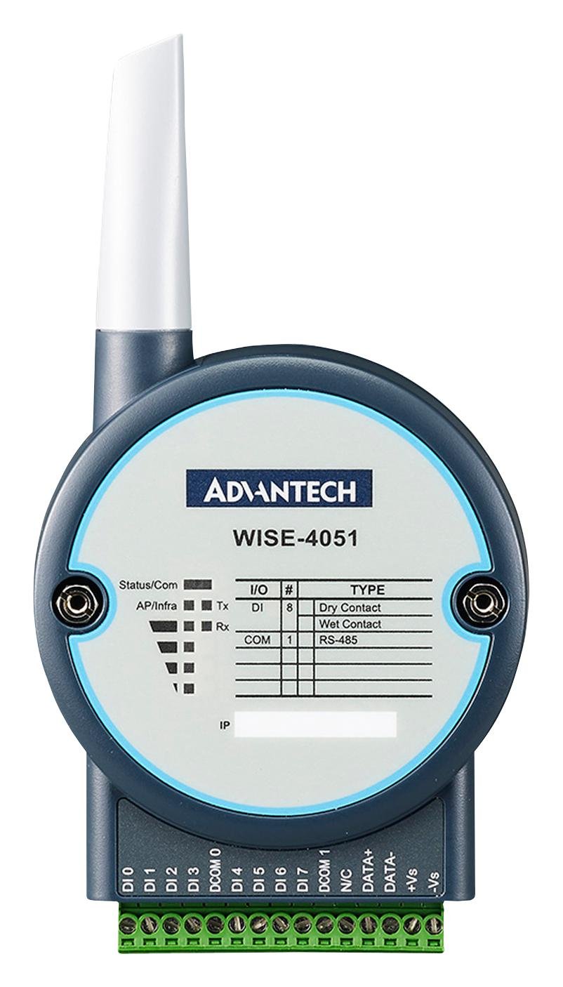 ADVANTECH WISE-4051-AE I/O Module, IOT, Wireless, WISE-4051 Series, 8 Channel, Modbus, RS-485